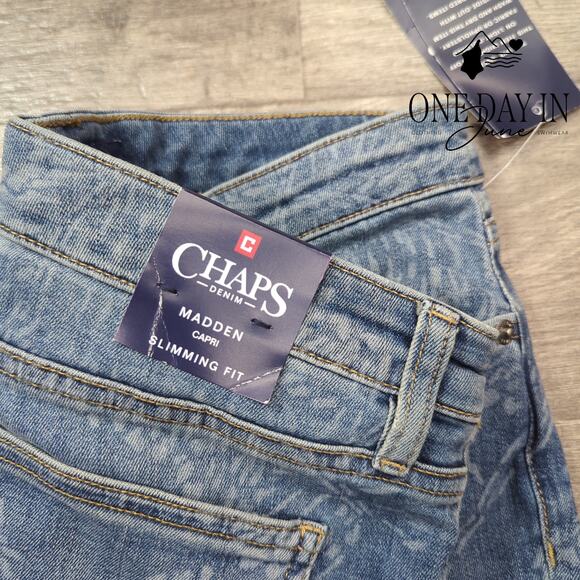 Chaps Madden Slimming Fit Capri Jeans Size 8 - Picture 2 of 6